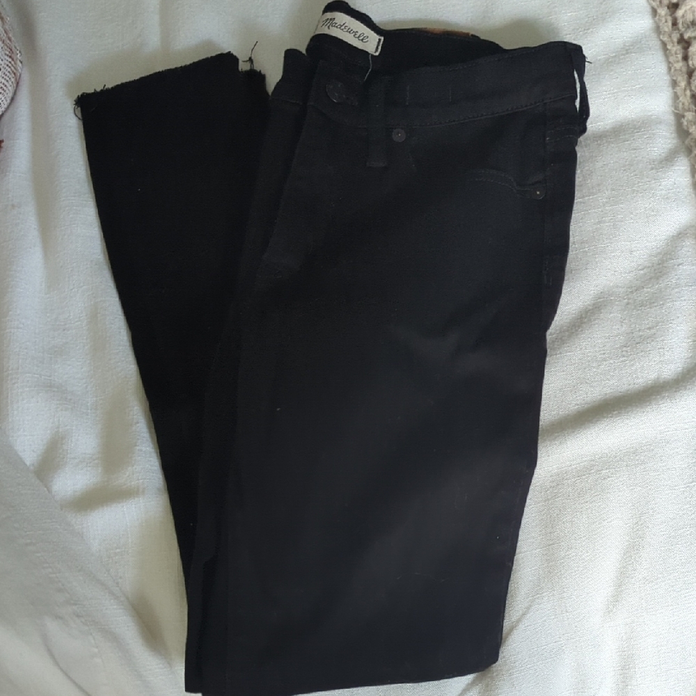 Madewell 9" High Rise Skinny Black Jeans
